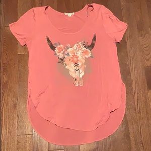 Tunic Length steer head shirt